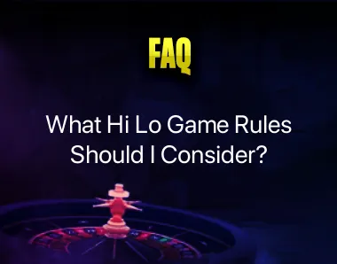 Hi Lo Game Rules Hi Lo Game Rules