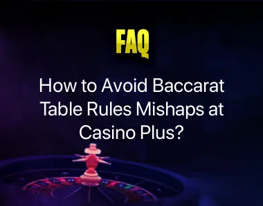 Baccarat table rules Baccarat table rules